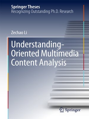 cover image of Understanding-Oriented Multimedia Content Analysis